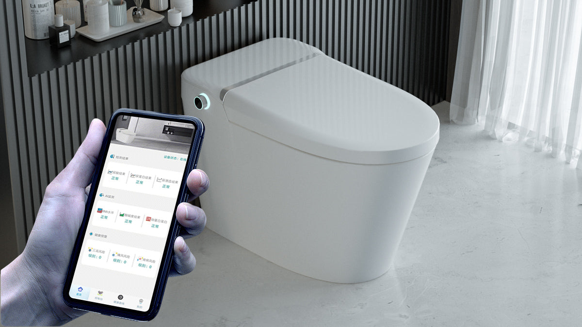 Kidney health tracking via T2 smart bidet toilet app with medical-grade urine analysis technology