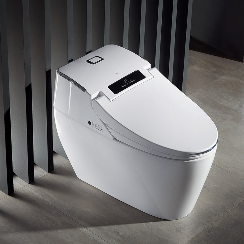 Collection of floor-mounted bidet toilets in a gallery layout