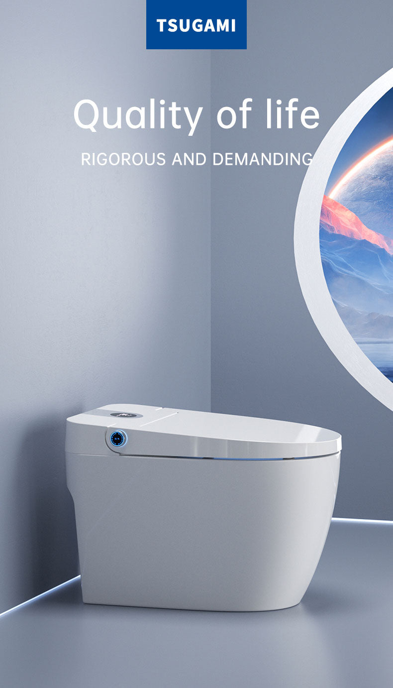 M9坐浴盆馬桶座椅加熱墻排水智能馬桶香港可用帶水箱無水壓限制