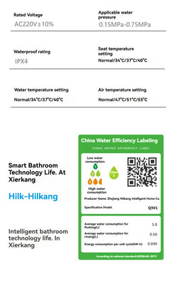 Collection of JA-1008 smart bidet toilet North America in a gallery layout