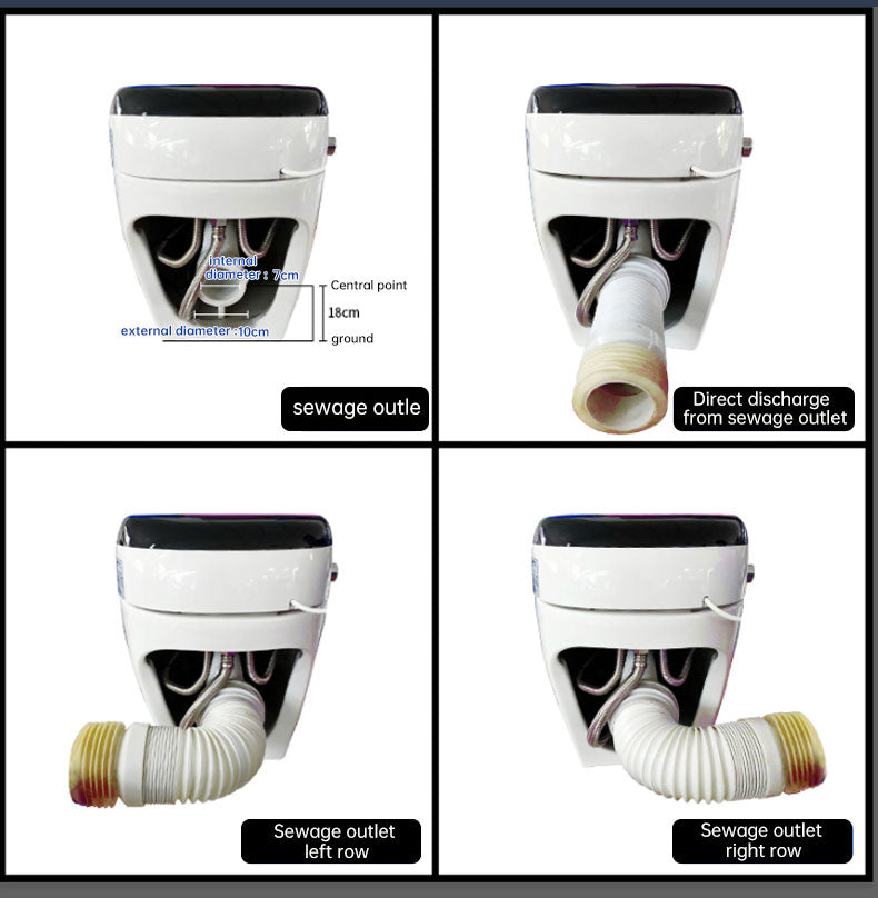 M9坐浴盆馬桶座椅加熱墻排水智能馬桶香港可用帶水箱無水壓限制