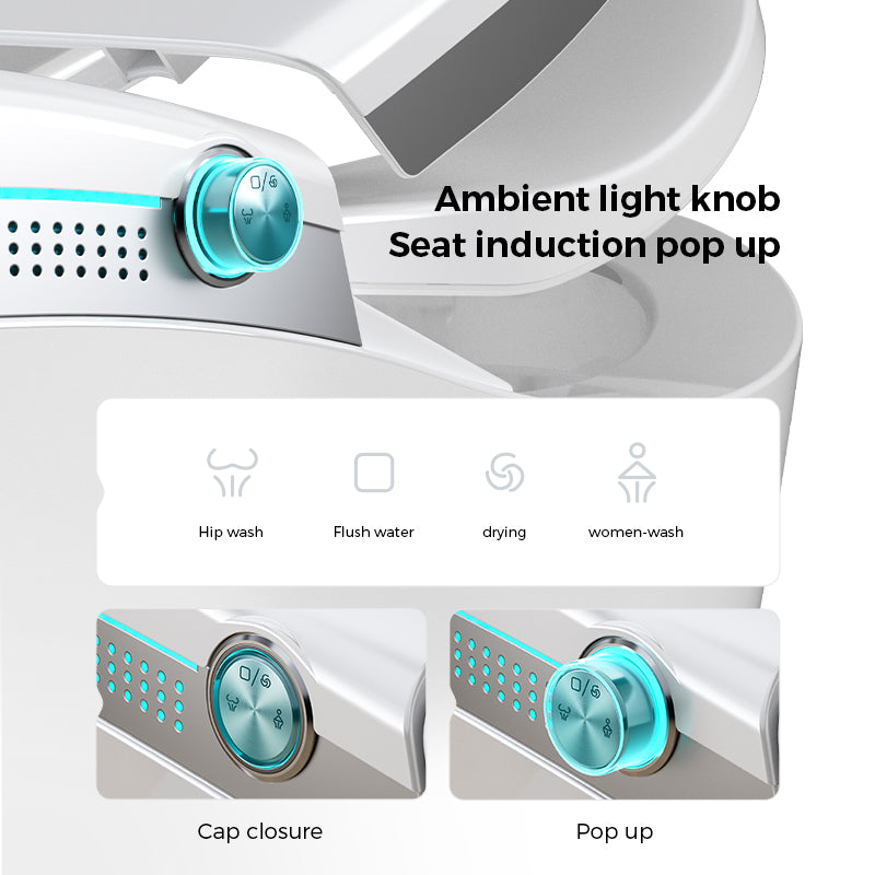 The 01 Apex Comfort Smart Toilet: $830 \text{mm}$ Ultra-Extended Length, Wider Seat & Foam Shield
