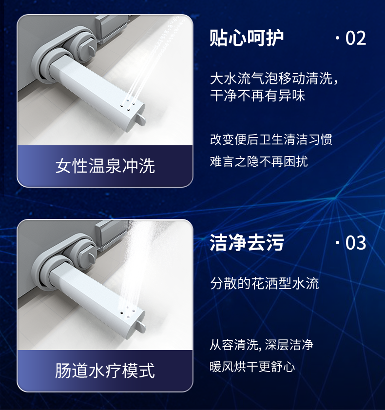 HK76  smart bidet toilet with  super Treating constipation