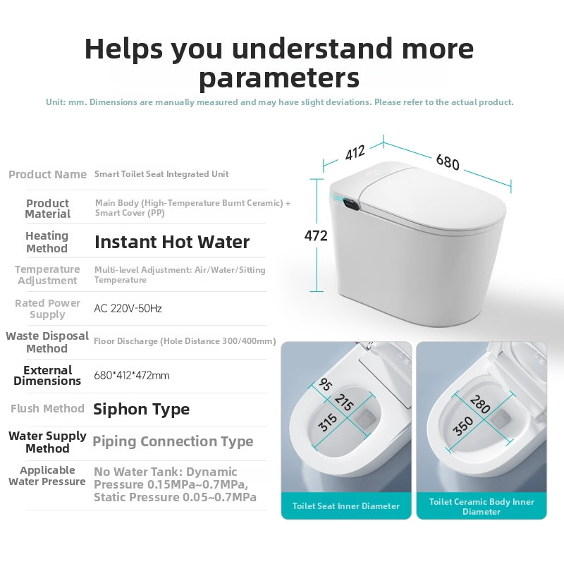 The M979 Full-Automation Smart Toilet: Foam Shield, Wide S-Trap Range & Dual Water Safety