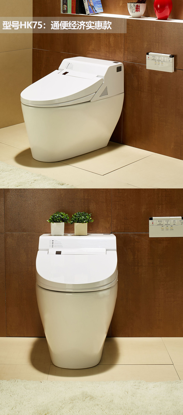 HK76  smart bidet toilet with  super Treating constipation