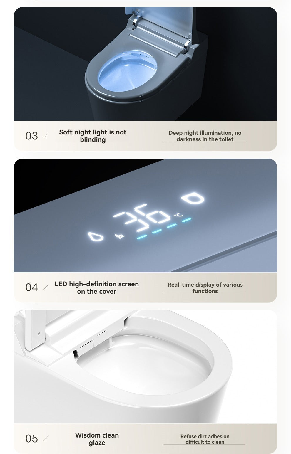 604Wall-mounted smart bidet toilet heated seat 58cm with automatic flap for small household toilet