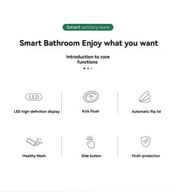 Collection of JA-1005 smart bidet toilet North America in a gallery layout