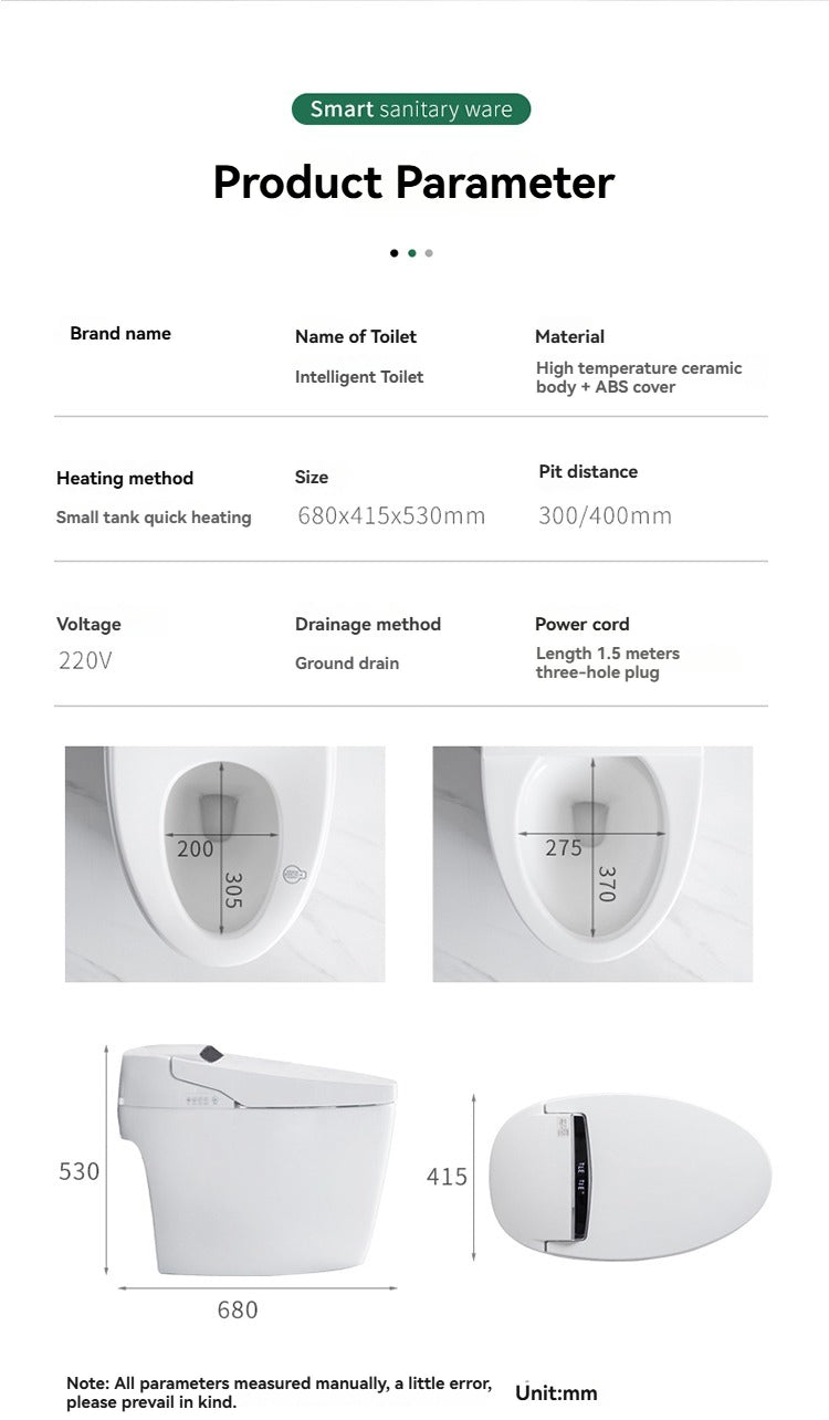 Collection of JA-1005 smart bidet toilet North America in a gallery layout