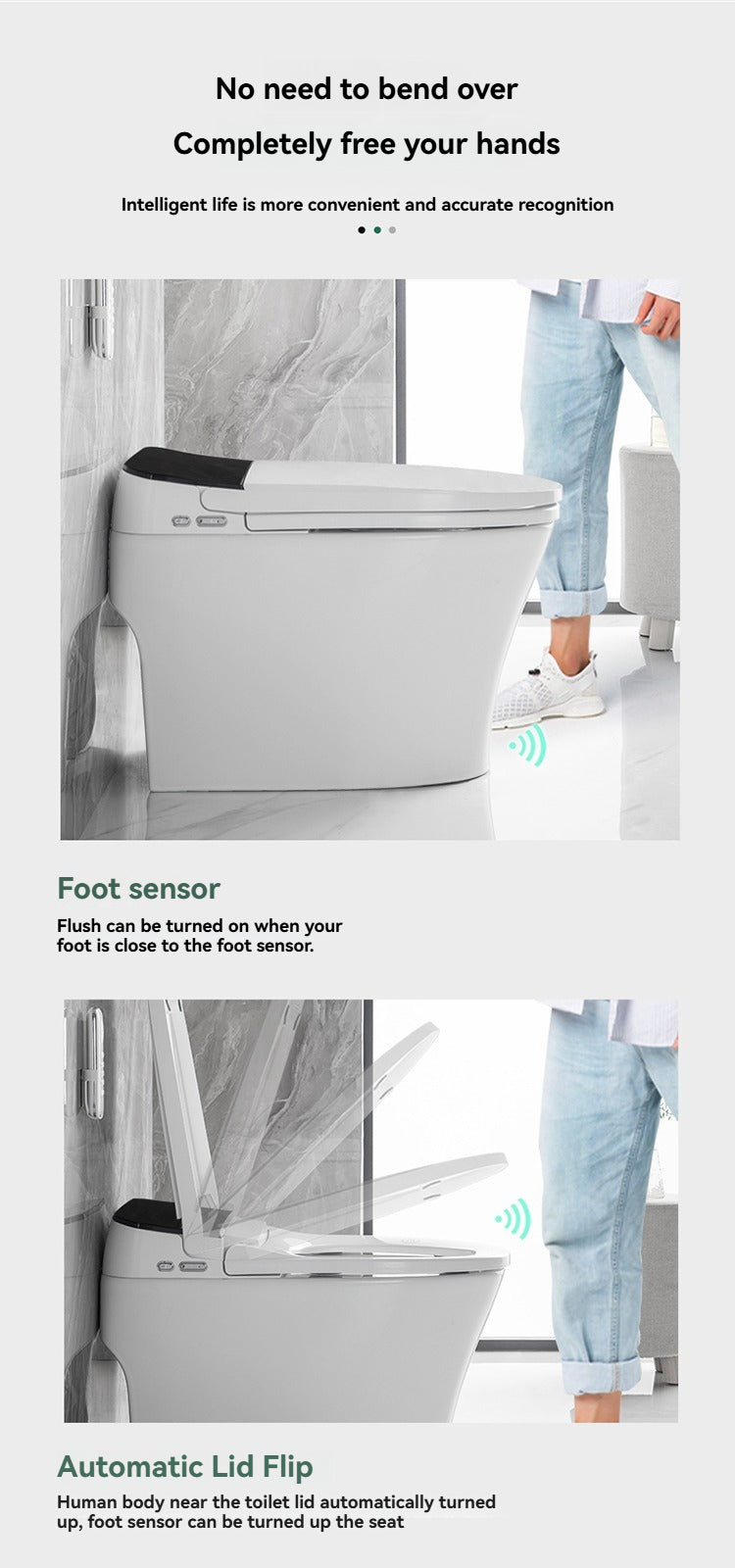 Collection of JA-1001 smart bidet toilet North America/Australia in a gallery layout