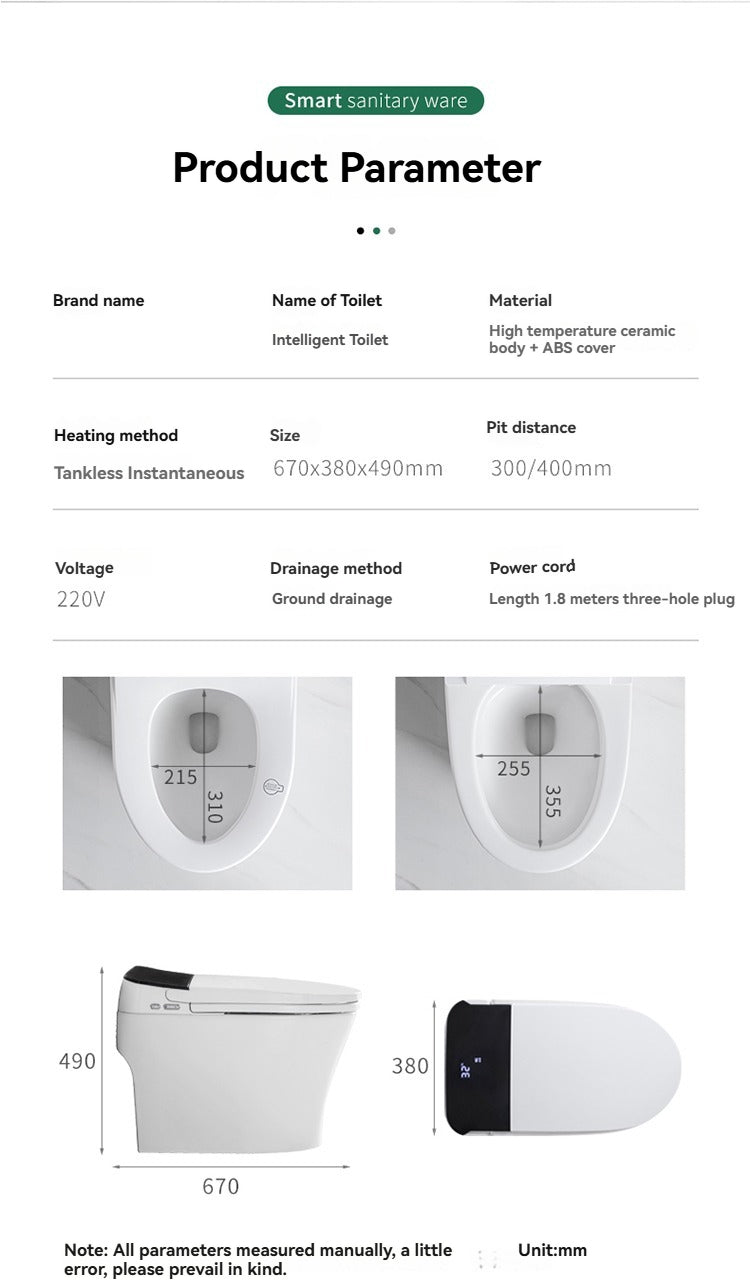 JA-1001 smart bidet toilet North America/Australia