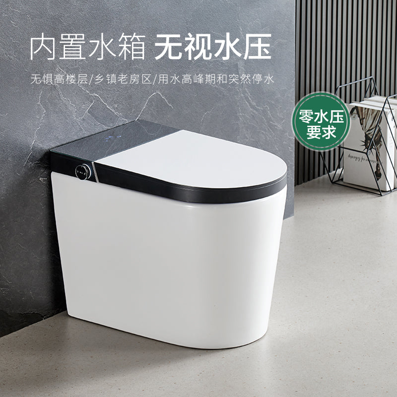 Smart toilet fully automatic seat heating warm water cleaning warm air drying smart deodorization automatic flushing automatic flip lid 100-400 pit distance optional