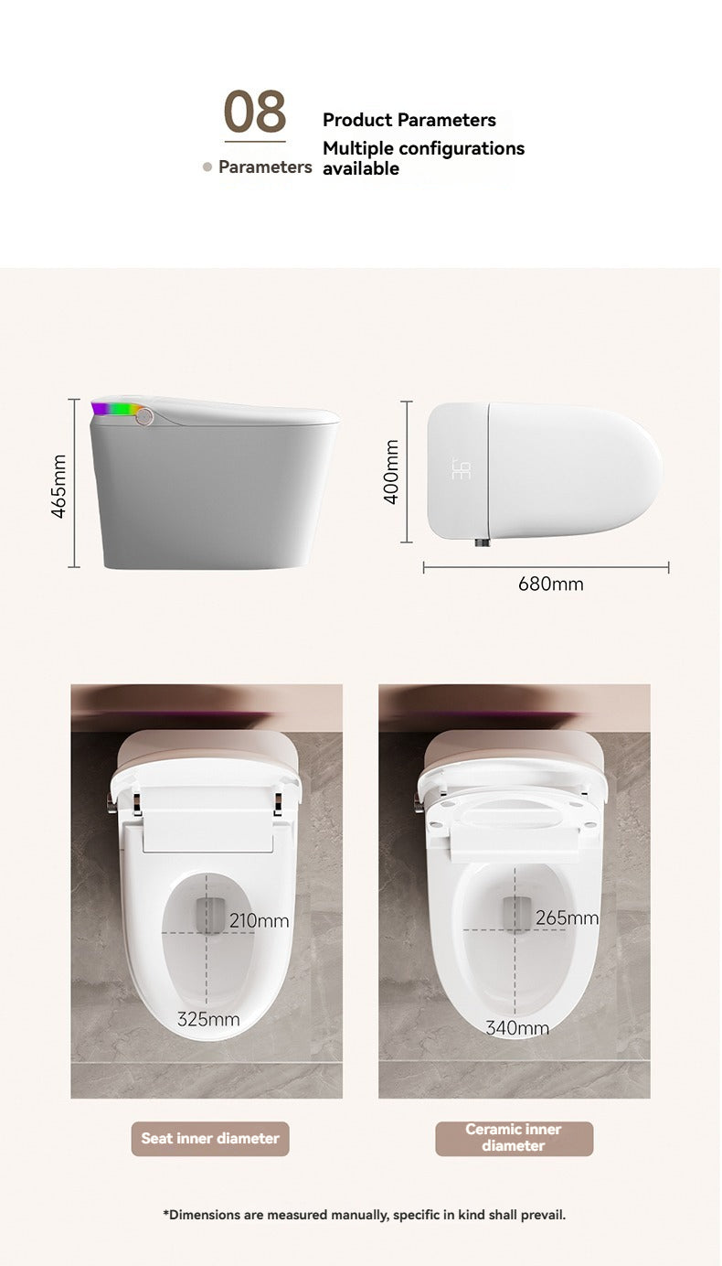 Collection of V1 smart bidet toilet Wall drainage floor-mounted installation in a gallery layout