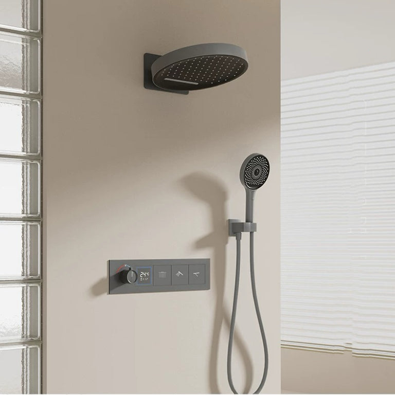 入墙式暗装花洒套装极简风大水流量