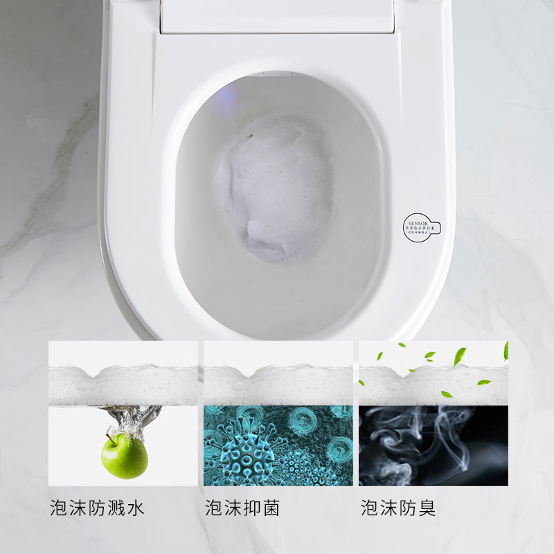 Smart toilet fully automatic seat heating warm water cleaning warm air drying smart deodorization automatic flushing automatic flip lid 100-400 pit distance optional