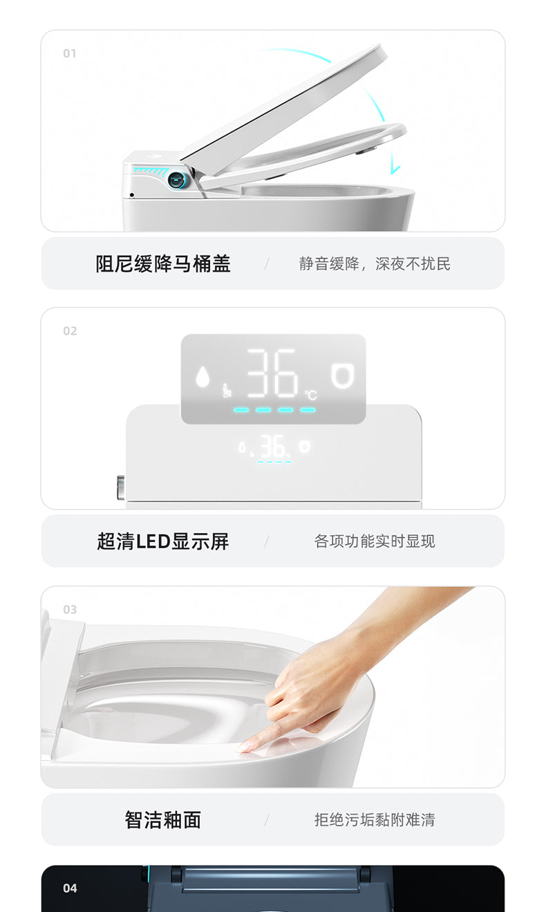 608 wall mounted smart bidet toilet