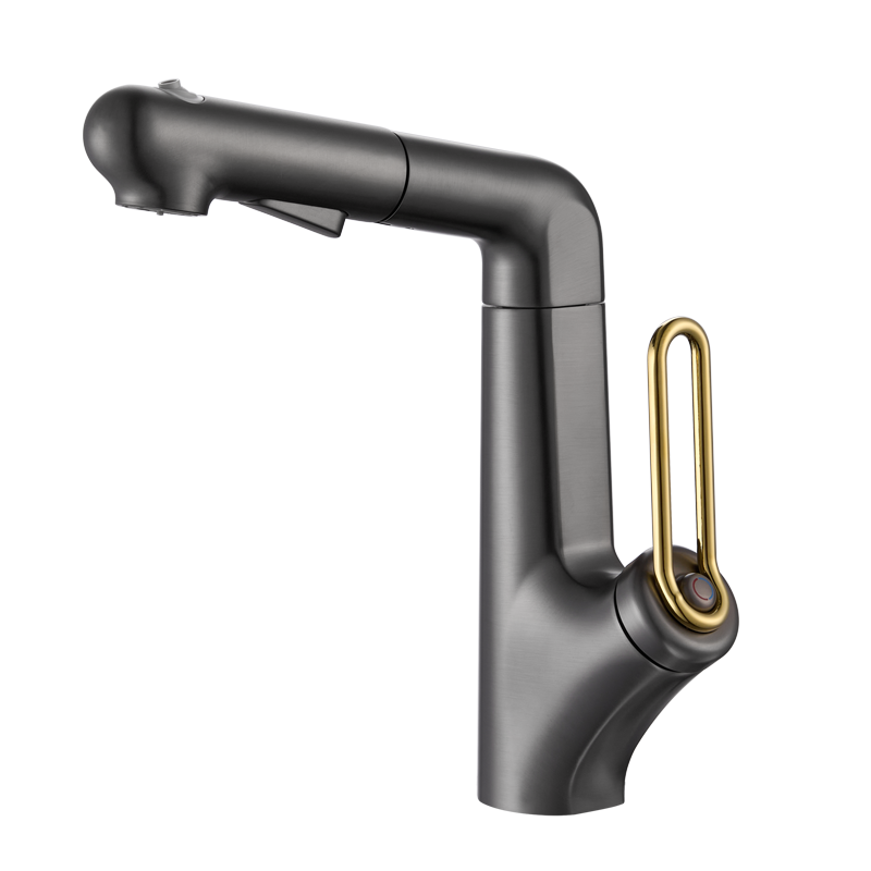 S1 多功能面盆龍頭：拉出式、可調高度及三種出水模式