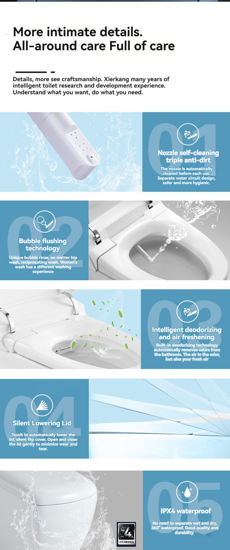 JA-1008 smart bidet toilet North America