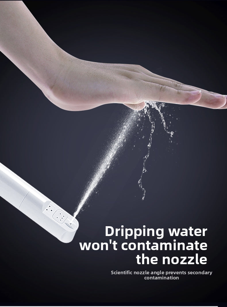 AK68 Square Smart Bidet Seat featuring a Scientifically Angled Nozzle to Prevent Cross-Contamination. The Self-Protecting Design Ensures Waste Water Never Touches the Spray Head, Providing a 100% Hygienic D-Shape Bathroom Experience