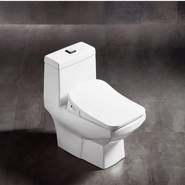 AK68 Square Smart Bidet Seat Specifically Engineered for D-Shape Modern Toilets. This Ultra-Slim Electronic Bidet Provides a Seamless, Integrated Look with Advanced Cleansing Features, Perfect for High-End Bathroom Renovations.