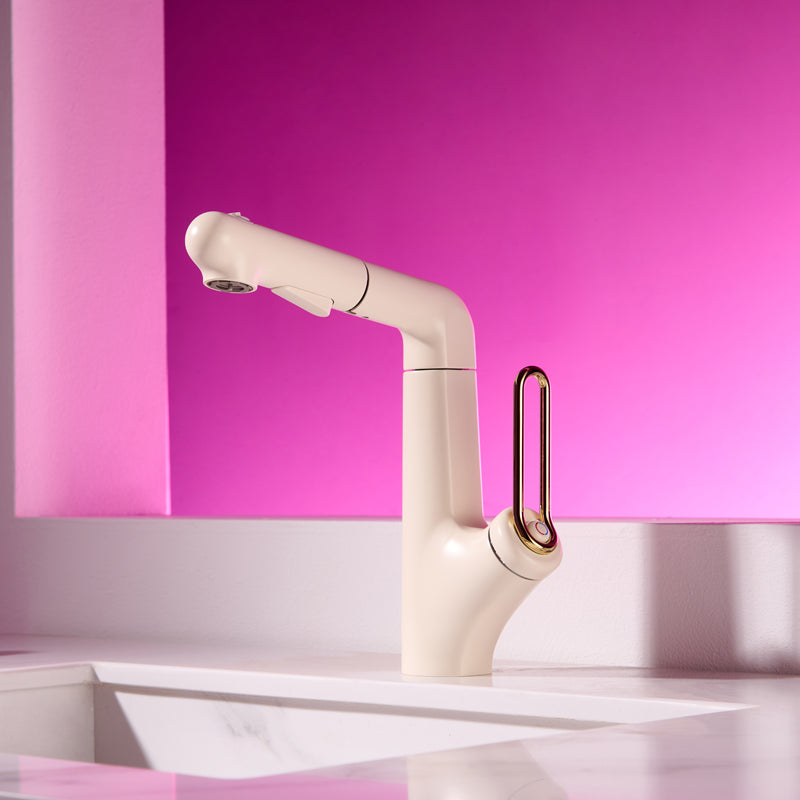 S1 多功能面盆龍頭：拉出式、可調高度及三種出水模式