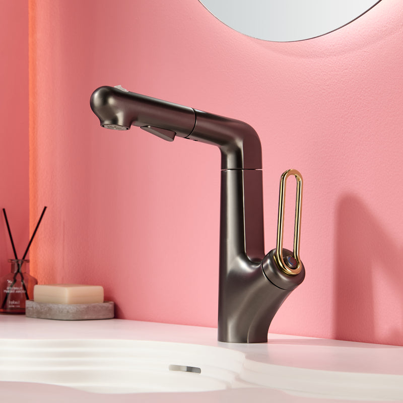 S1 多功能面盆龍頭：拉出式、可調高度及三種出水模式