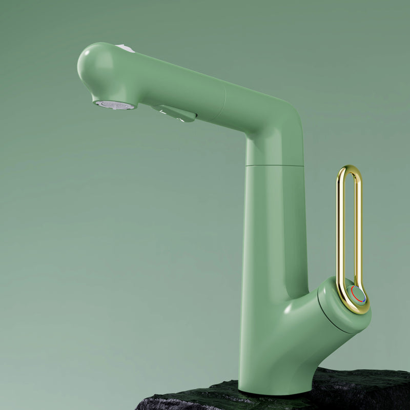 S1 多功能面盆龍頭：拉出式、可調高度及三種出水模式