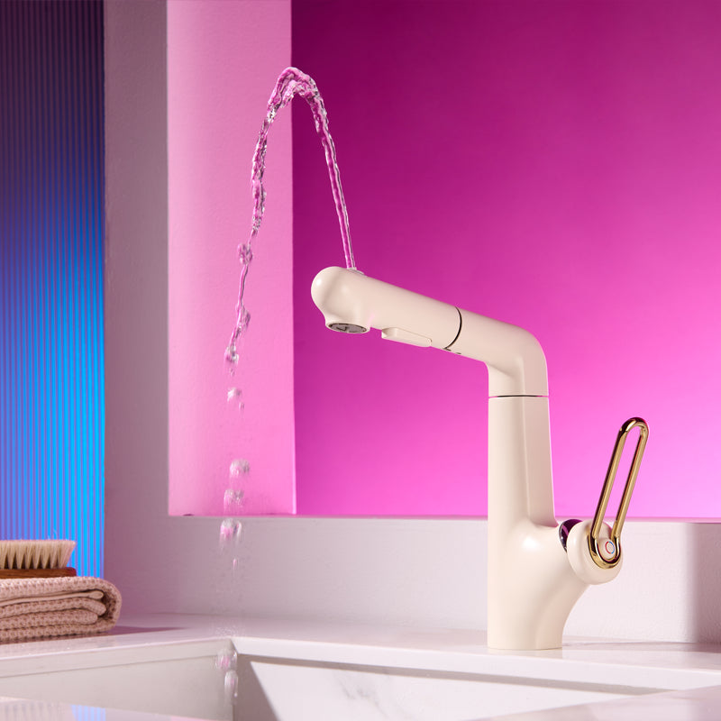 S1 多功能面盆龍頭：拉出式、可調高度及三種出水模式