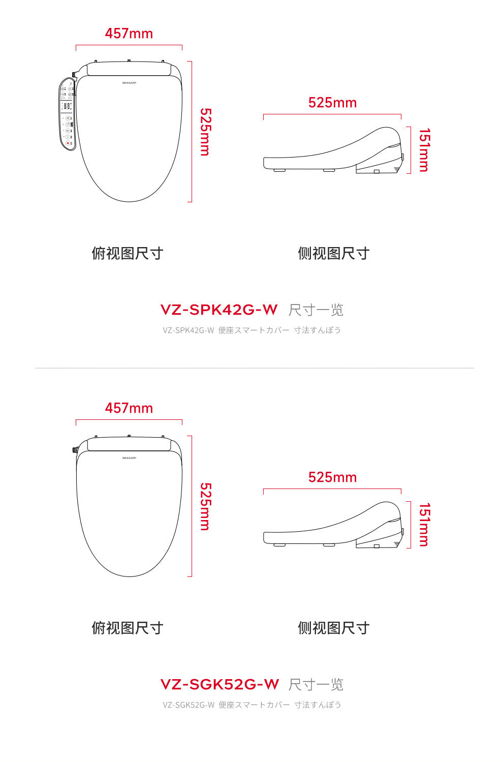 Collection of K42smart bidet seat in a gallery layout