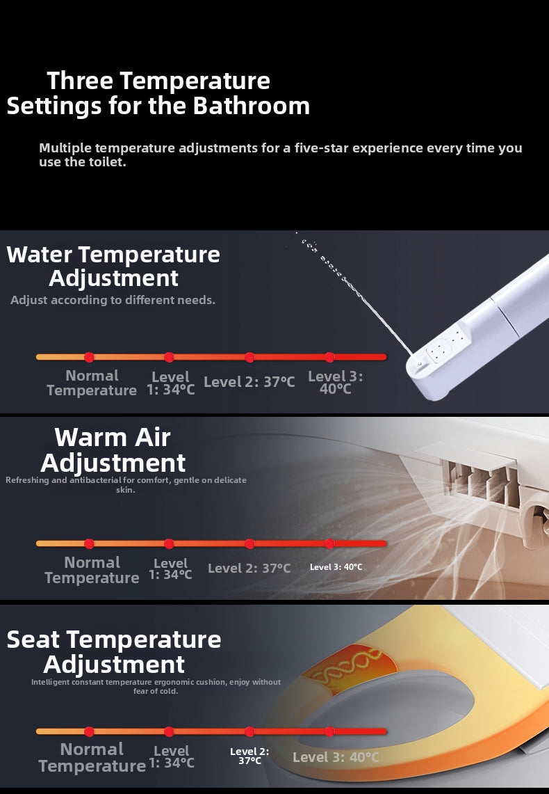 JA07 Smart Toilet with Personalized Climate Control: Custom-adjust your experience with instant warm water, a heated seat, and a soothing air dryer. The ultimate year-round comfort for a luxury spa-like bathroom.
