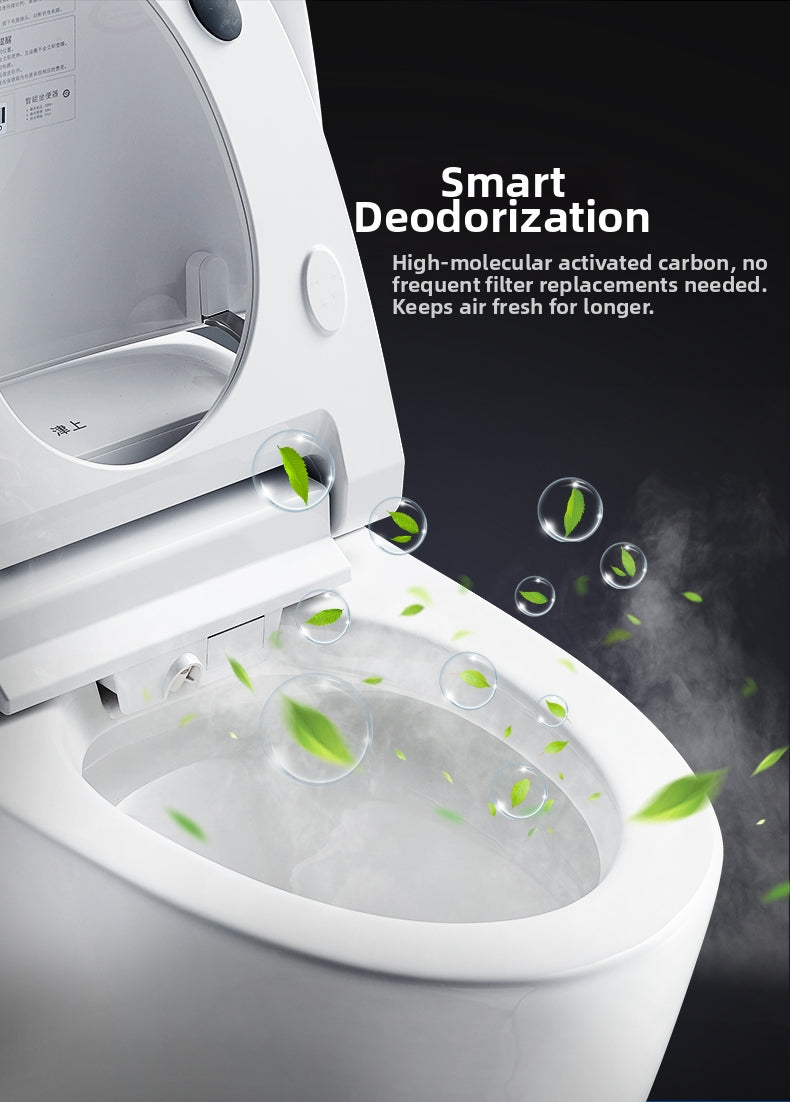 JA07 Smart Toilet with Advanced Deodorization: Breathe easy with a powerful built-in air purifier that eliminates odors instantly. Keep your bathroom fresh and inviting 24/7 without messy sprays.