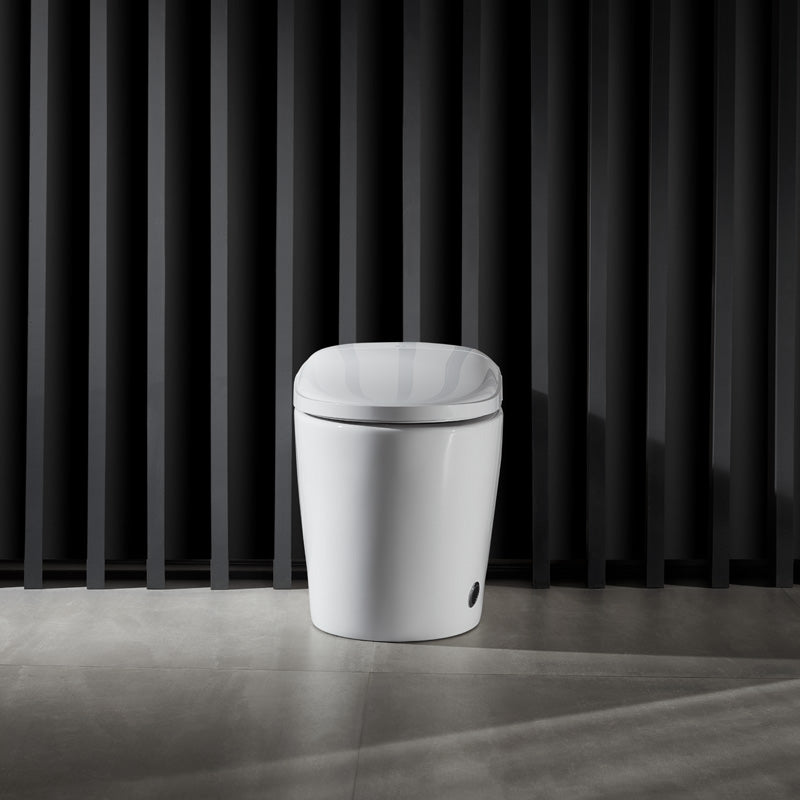 JA07 Smart Toilet with Auto-Open Lid: Elevate your bathroom with motion-sensor technology that welcomes you with a touchless lid opening. Experience 100% hands-free hygiene and modern luxury in every use.