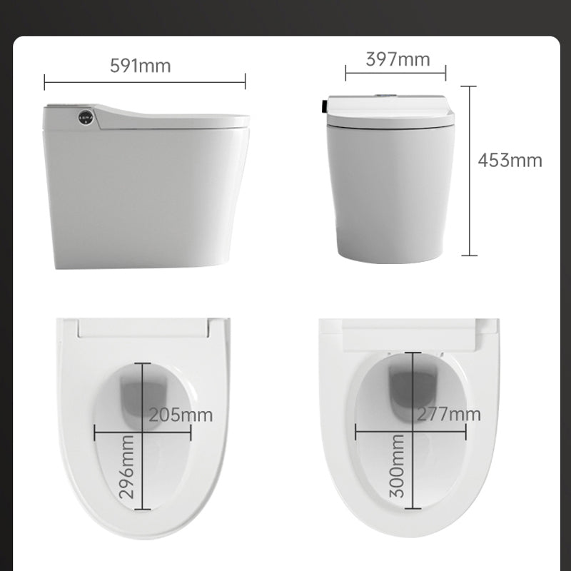 K50 Ultra-Compact Smart Bidet Toilet with a Short 23.2" Depth (591mm). The Perfect Space-Saving Solution for Tiny Bathrooms and Powder Rooms, Featuring a Modern Tankless Design that Fits Where Others Can't
