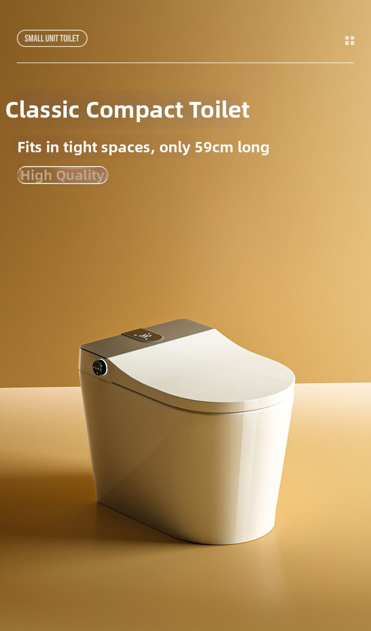 K50 Ultra-Compact Smart Bidet Toilet with a Tiny 59cm (23 inch) Short Depth Design. The Best Space-Saving Modern Toilet for Extremely Small Bathrooms, Tiny Homes, and Half-Baths without Compromising Luxury Features