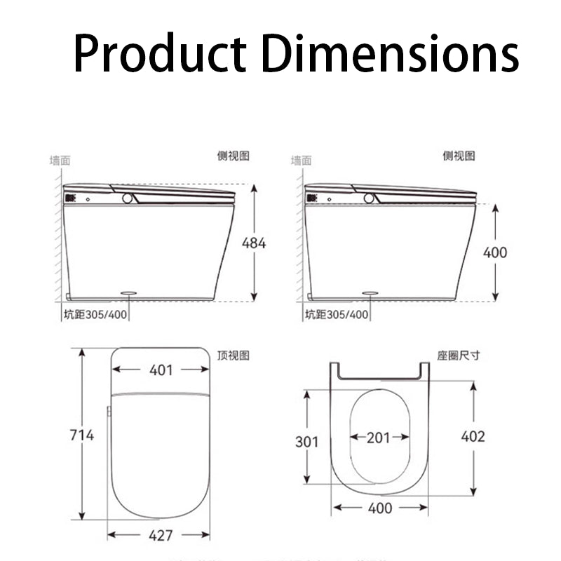 U510 Comfort Extended 智能座便器套件：灌腸功能與無壓沖水功能