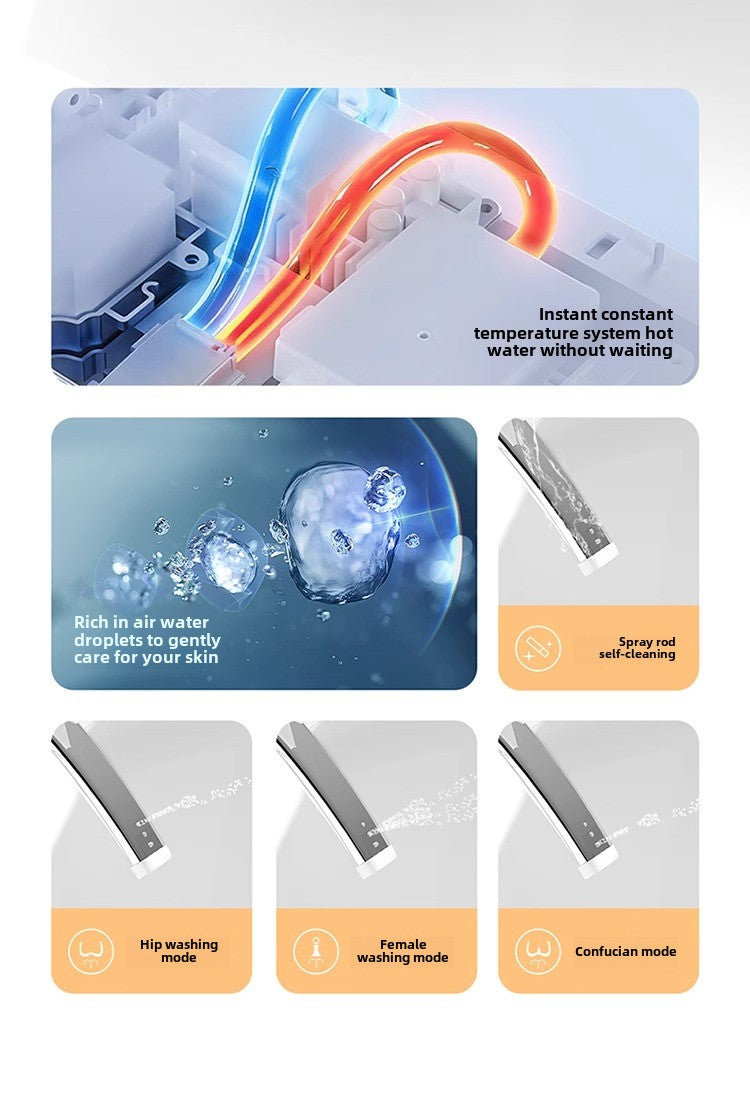 Instant heating technology providing continuous warm water without waiting