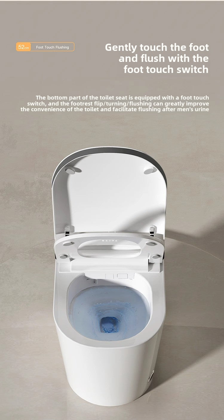 Smart toilet with a responsive foot sensor for hands-free and hygienic flushing