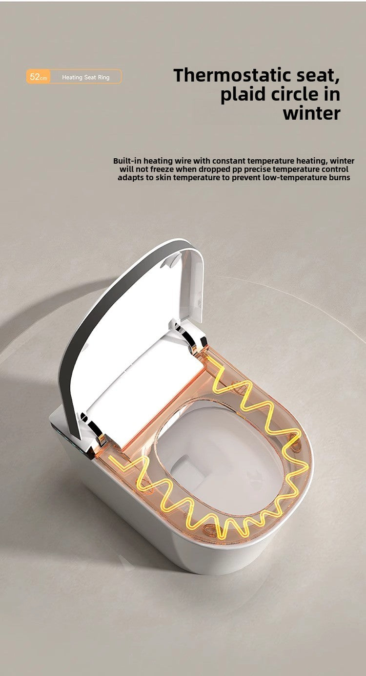 Intelligent heated seat providing instant warmth for a cozy bathroom experience