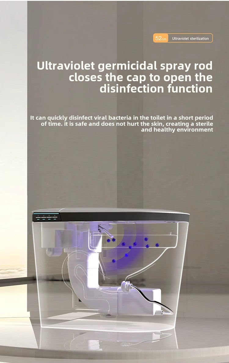 Built-in UV light sterilizing the smart toilet nozzle for 99.9% hygiene