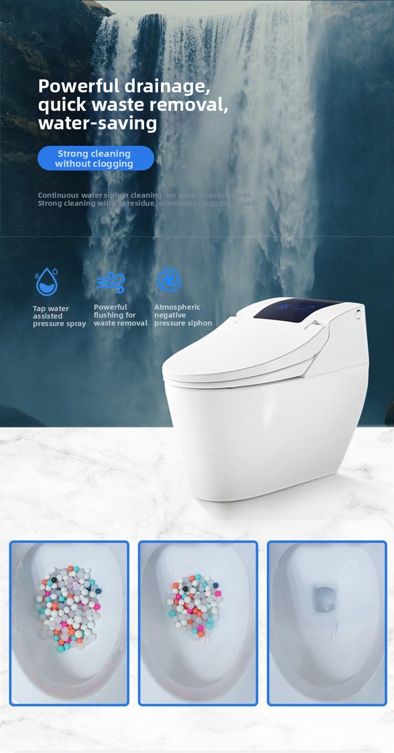 H881 enema bidet toilet featuring a powerful siphon flush system: high-pressure water flow ensures a clean bowl in one flush while preventing clogs with superior waste removal