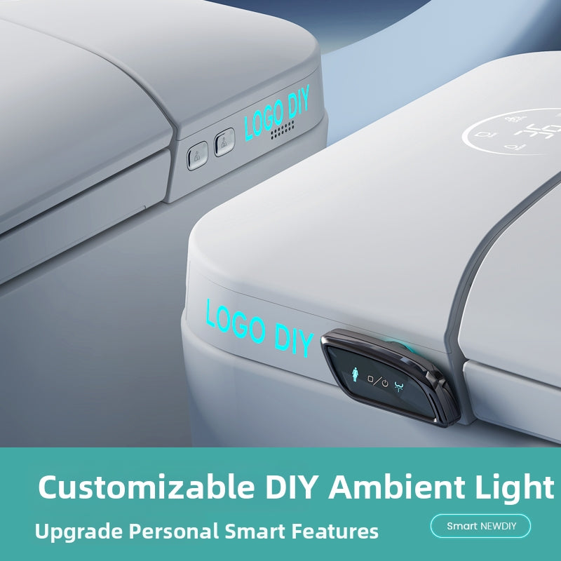 M979 Smart Toilet customizable DIY ambient light feature for personalized smart experience and upgraded aesthetics.