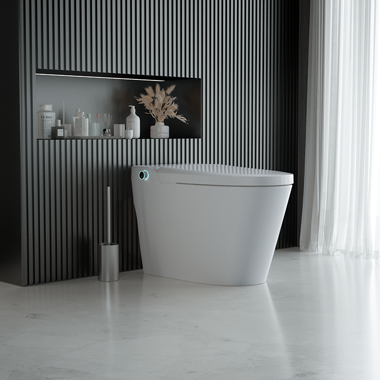 t2 urine analysis smart bidet toilet is designed with an optimal seat height for maximum comfort and an ergonomic feel during daily use.